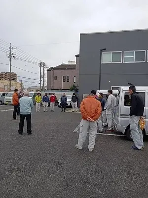 2月度車両点検 及び安全朝礼