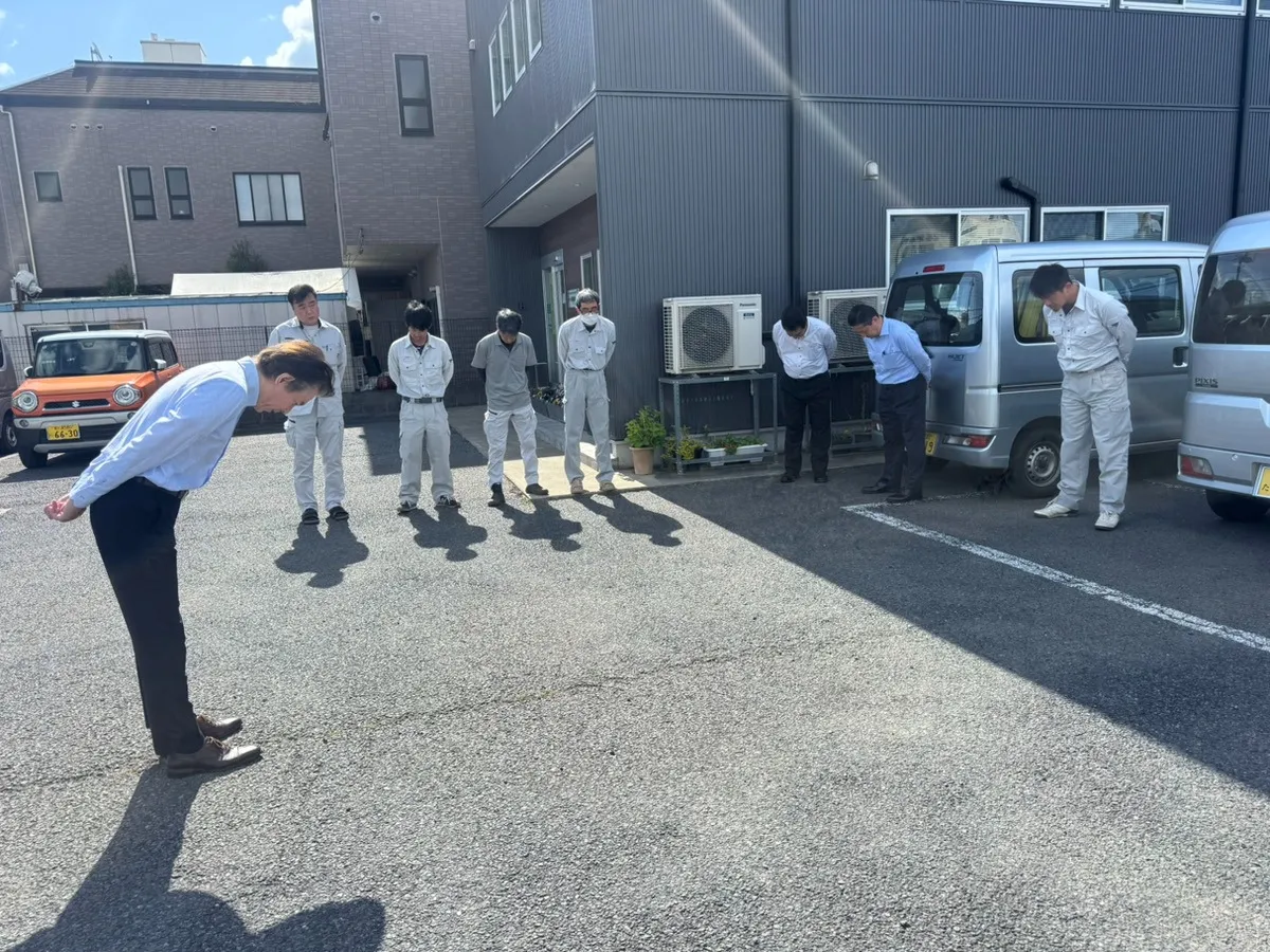 ５月度車両点検 及び安全朝礼